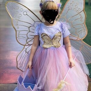 Butterfly Fairy Halloween Costume (4-6y)